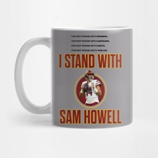 I stand with Sam Howell Black Text Mug